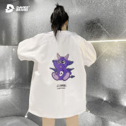 Áo khoác dù nữ form rộng DAVIES - Devil Teddy Jacket